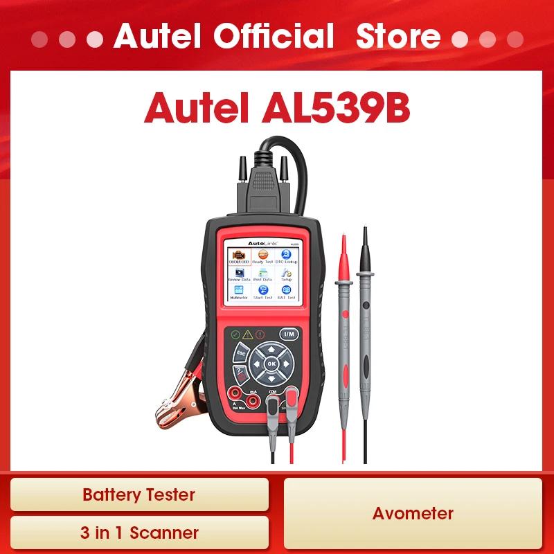 Autel-Autolink AL539B OBD2 ĳ, 12V ͸ ׽ ڵ м, DC AC Avometer, 3 in 1 ڵ , PK al539 Ʈ